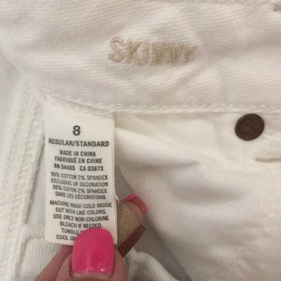 White American Eagle jeans skinny size 8 - Picture 2 of 4